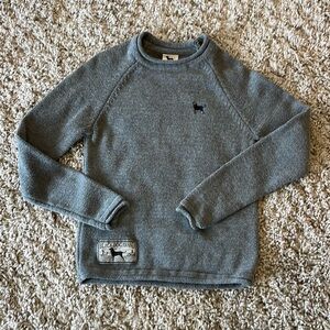 Black dog gray rollneck sweater in size x-small.